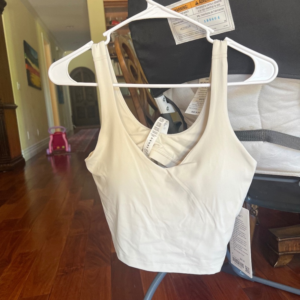 Lululemon Align Tank White Opal (LW1DUDS) Size 6